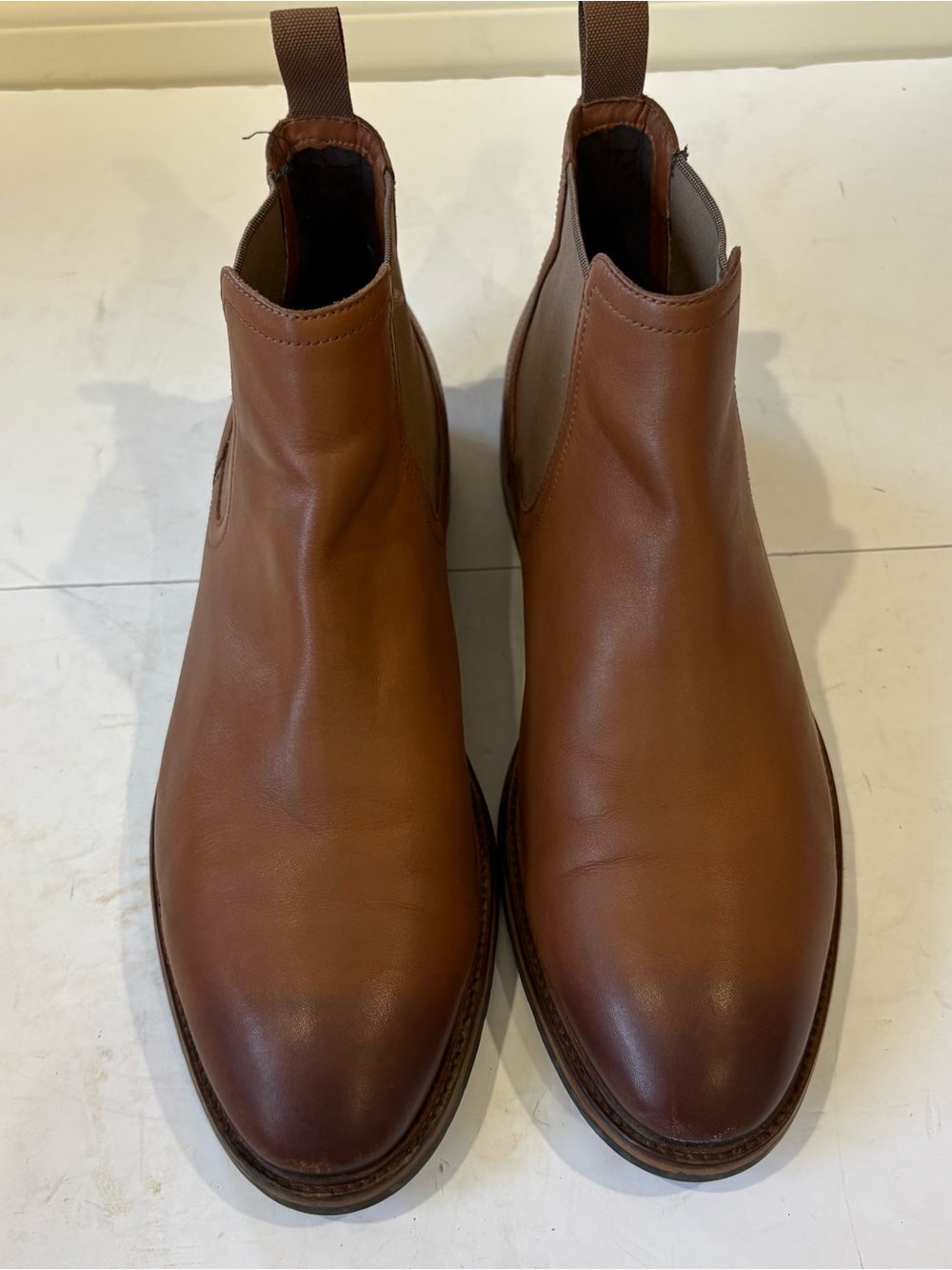 Cole Haan Men’s Chelsea Boots Size 11 M Brown Leather Lug Sole C38745